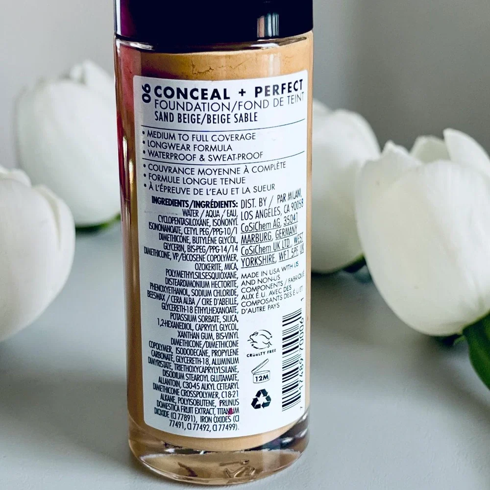 Milani Conceal + Perfect 2-In-1 Foundation + Concealer 1oz 06 Sand Beige
